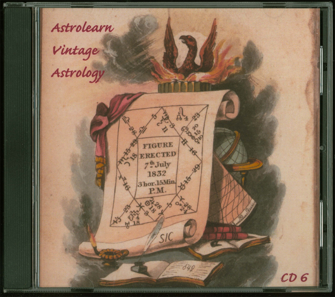 Astrolearn Vintage Astrology CD 6, Front Cover
