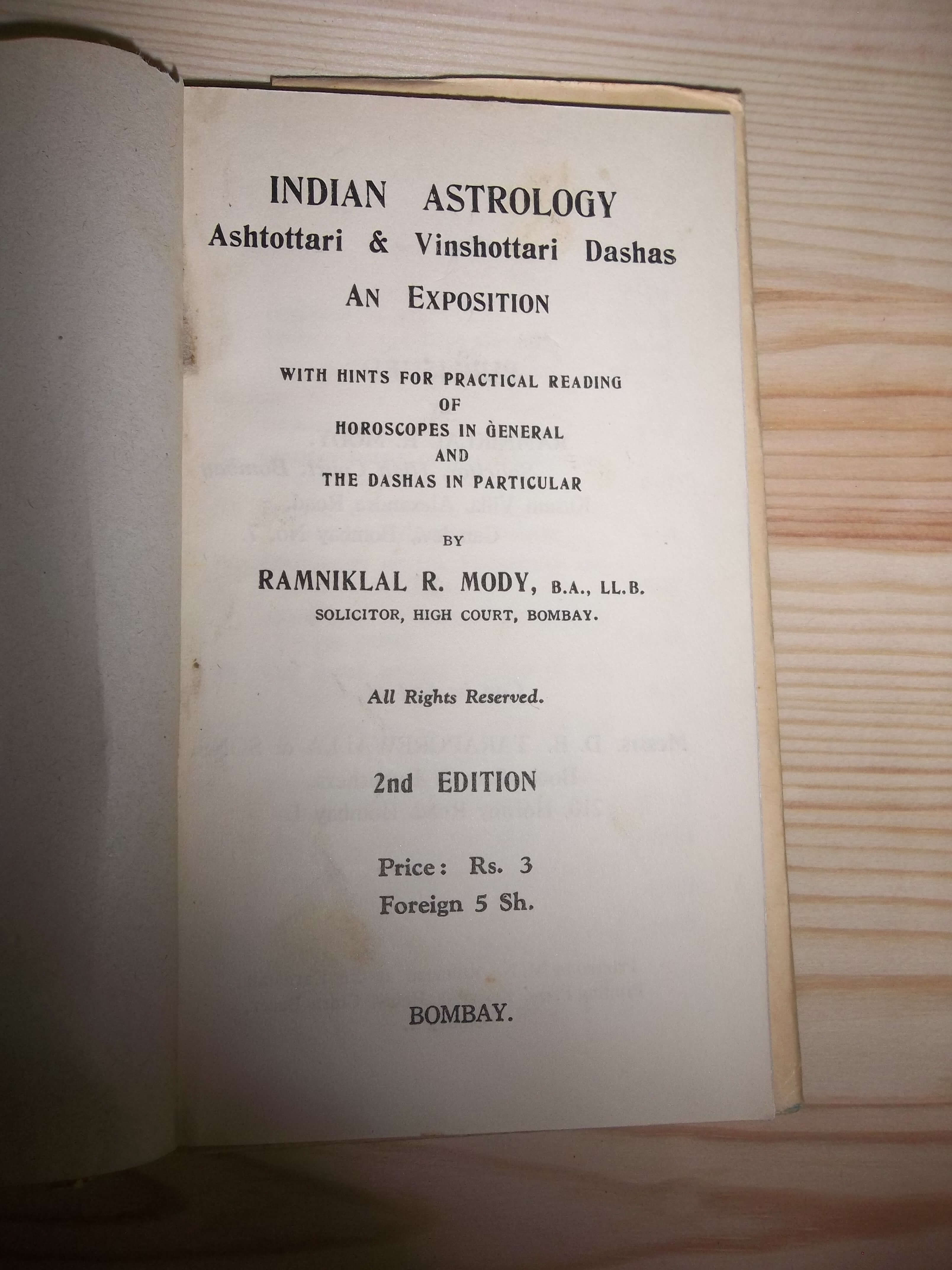 Indian astrology older books 011