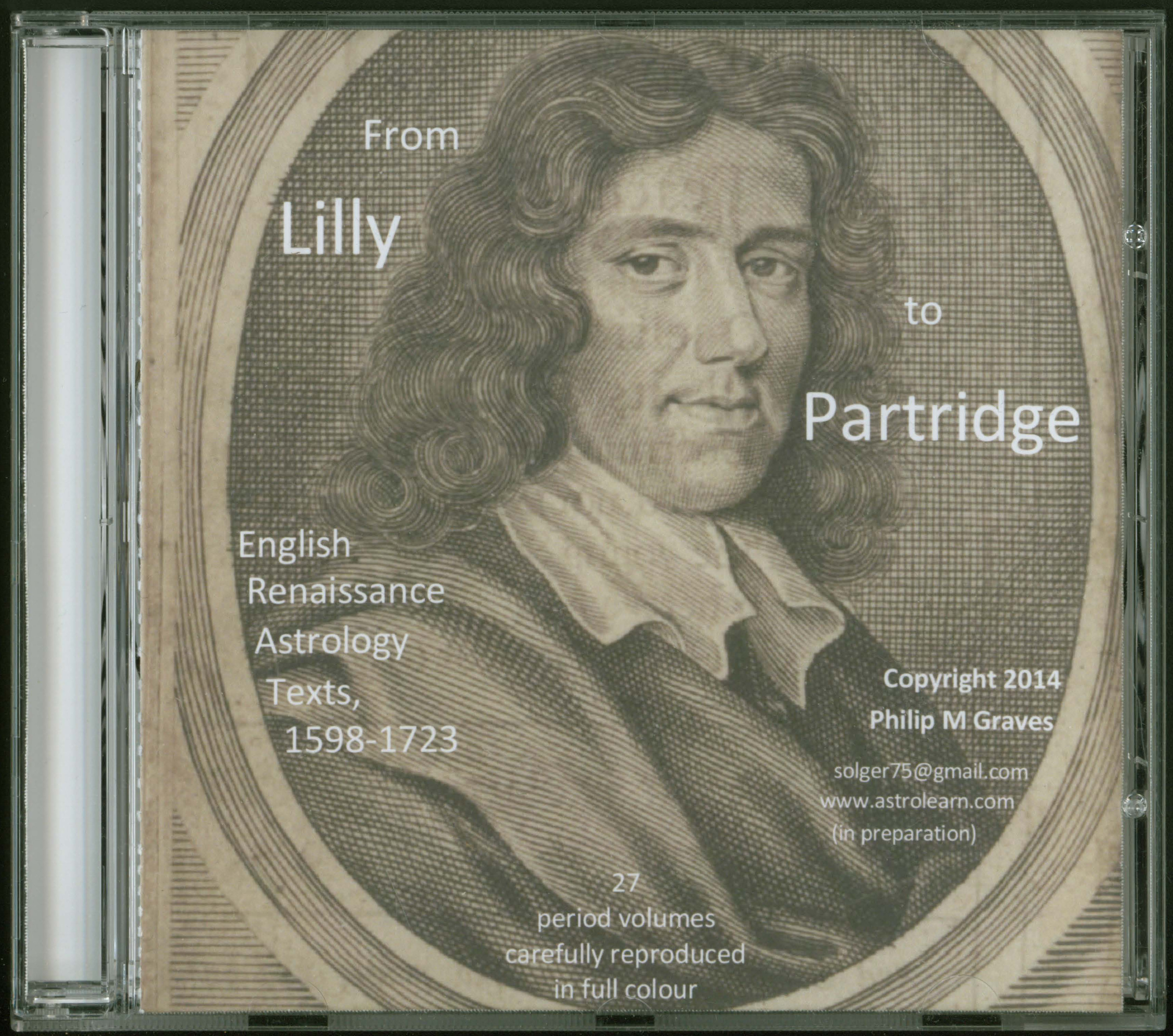 From Lilly to Partridge English Renaissance Astrology Texts DVD Front Cover