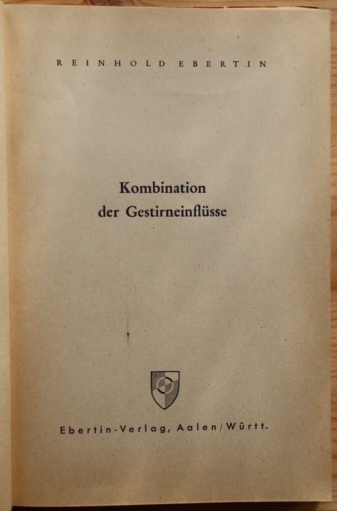 Kombination der Gestirneinflüsse 1950 Title Page