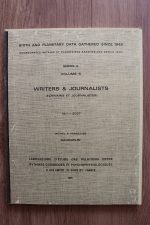 Michel & Françoise Gauquelin – Birth and Planetary Data Series A Volume 6: Writers & Journalists