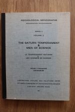 Michel & Françoise Gauquelin – Psychological Monographs Series C Volume 3: The Saturn Temperament & Men of Science, Copy 1