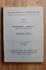 Michel et Françoise Gauquelin - Birth and Planetary Data Series C Volume 1: Profession - Heredity, Copy 1