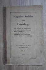 Howard Leslie Cornell - Magazine Articles on Astrology Volume 2, 1922
