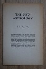 Carl Payne Tobey - the New Astrology 1952