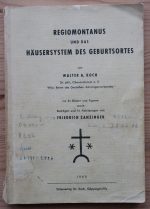 Walter Koch - Regiomontanus und das Häusersystem des Geburtsortes 1960, Copy 1