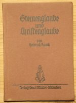 Heinrich Hauck - Sternenglaube und Christenglaube 1933, Copy 2