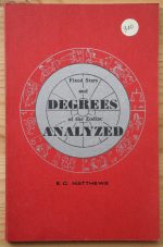 E. C. Matthews – Fixed Stars and Degrees of the Zodiac Analyzed 1968, Copy 2