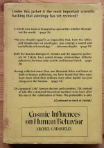 Michel Gauquelin - Cosmic Influences on Human Behaviour 1973, Copy 2