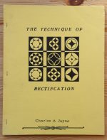 Charles Jayne - The Technique of Rectification 1972 ONE PAGE BLANK