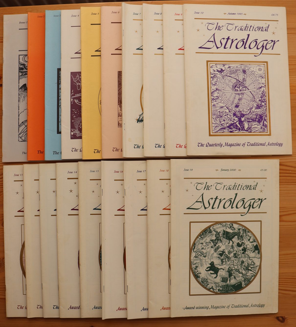 The Traditional Astrologer Magazine 1993-2000, 19 Issues Complete Set 2