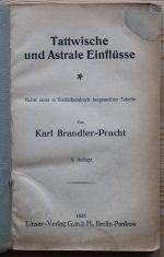Karl Brandler-Pracht - Tattwische und Astrale Einflüsse 1924