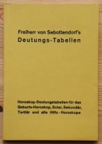 Rudolf von Sebottendorf - Deutungs-Tabellen: Horoskop-Deutungstabellen 1957