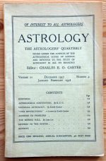 Astrology: the Astrologers’ Quarterly Volume 11 Number 4, December 1937 - February 1938