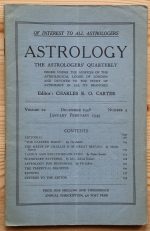 Astrology: the Astrologers’ Quarterly Volume 22 Number 4, December 1948 – February 1949, Copy 2