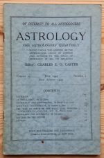 Astrology: the Astrologers’ Quarterly Volume 23 Number 2, June-August 1949