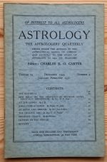 Astrology: the Astrologers’ Quarterly Volume 23 Number 4, December 1949 – February 1950, Copy 2