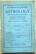 Astrology: the Astrologers’ Quarterly Volume 26 Number 4, December 1952 - February 1953