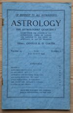 Astrology: the Astrologers’ Quarterly Volume 29 Number 2, June-August 1955