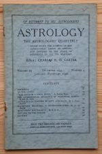 Astrology: the Astrologers’ Quarterly Volume 29 Number 4, December 1955 - February 1956