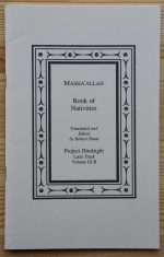 Masha'Allah, translated Robert Hand - The Book of Nativities 1994
