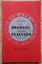 E. C. Matthews - Fixed Stars and Degrees of the Zodiac Analyzed 1968, Copy 4