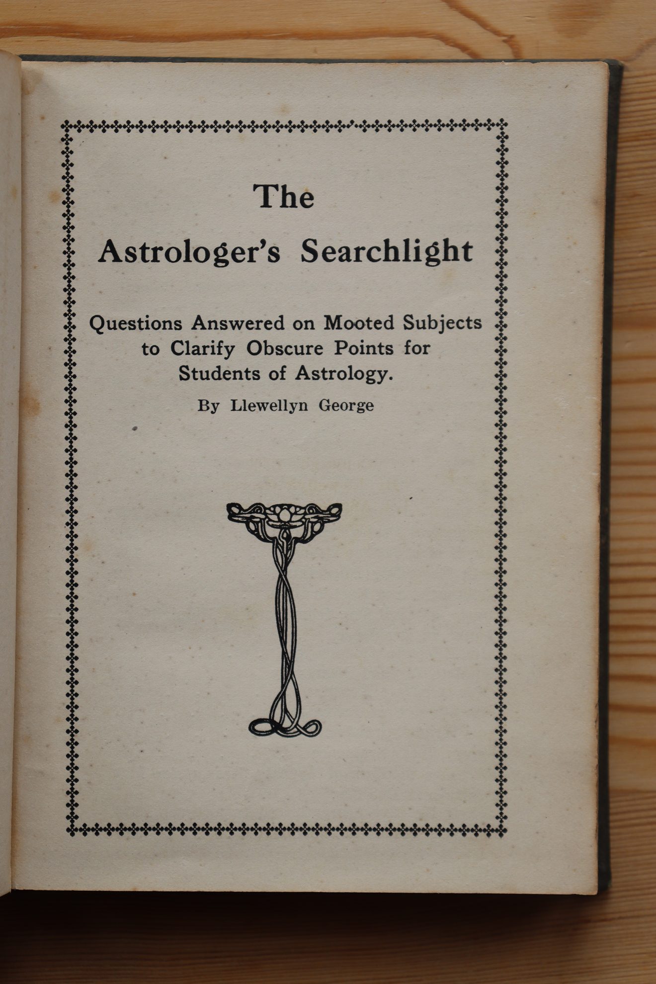 Llewellyn George - Astrologer's Searchlight 1934 - Image 2