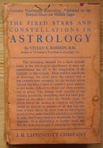 Vivian Robson - The Fixed Stars and Constellations in Astrology 1931, Copy 5
