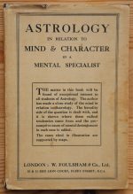 A Mental Specialist - Astrology in Relation to Mind and Character 1925, Copy 2