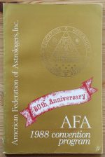 American Federation of Astrologers – AFA Convention Program 1988