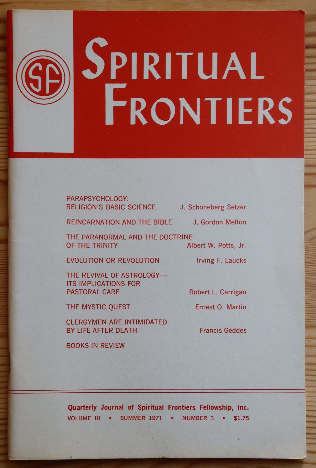 Spiritual Frontiers Magazine Lot of 13, 1971-1974 - Image 3