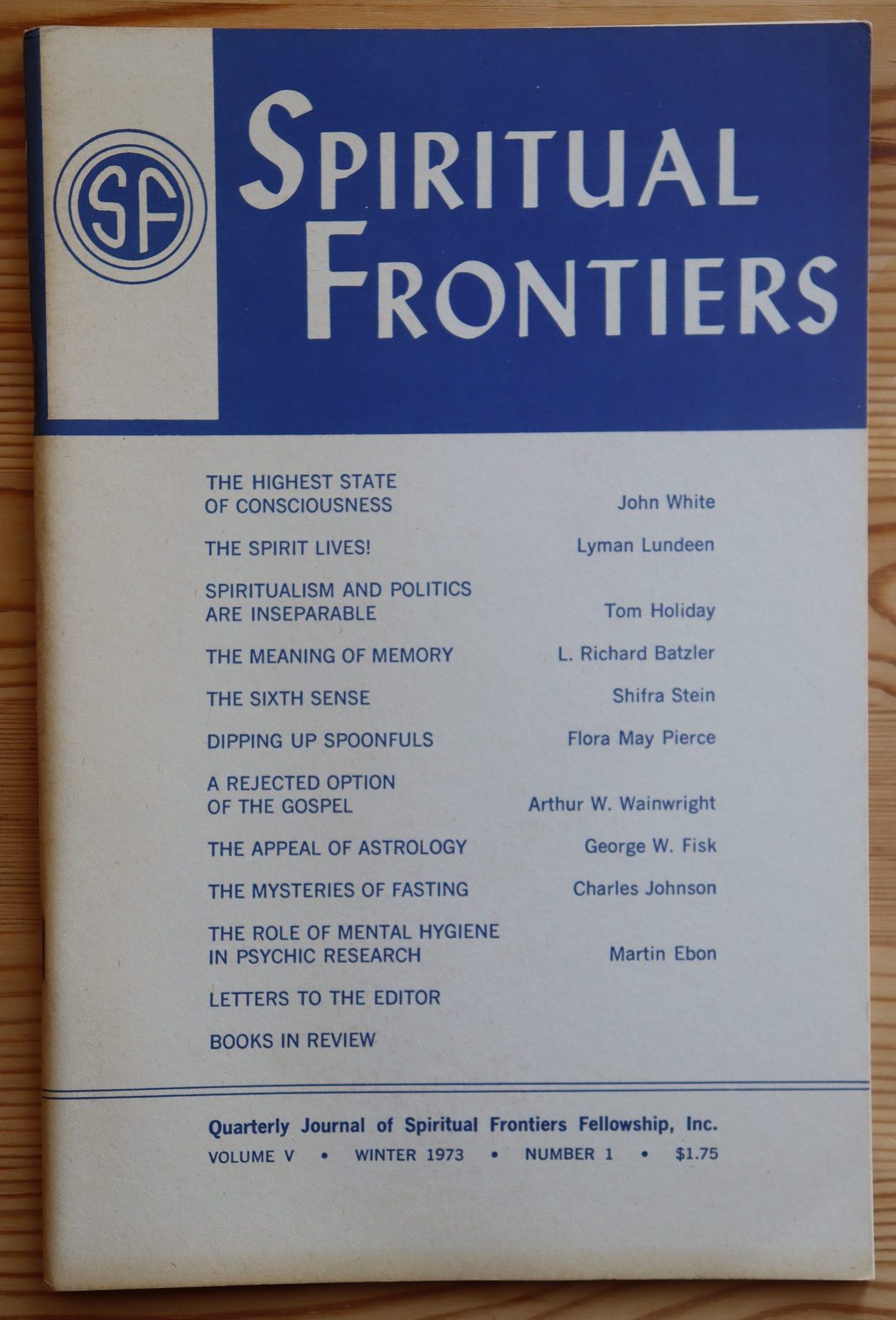 Spiritual Frontiers Magazine Lot of 13, 1971-1974 - Image 8