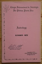 Walter Coleman - Astrology, Lesson 6: The Planets 1973