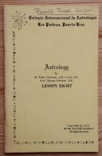 Walter Coleman – Astrology, Lesson 8: The Influence of the Elements 1974