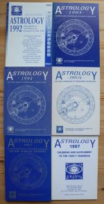 Urania Trust Guide to Astrology 1992; 1993; 1994; 1995/6; 1996/7; 1997