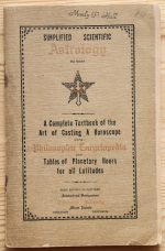 Max Heindel - Simplified Scientific Astrology 1916 MANLY P HALL's COPY