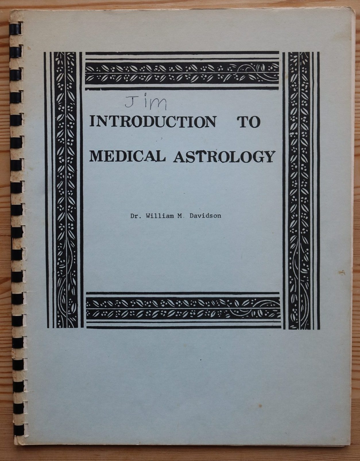 Dr. William M. Davidson - An Introduction to Medical Astrology 1978